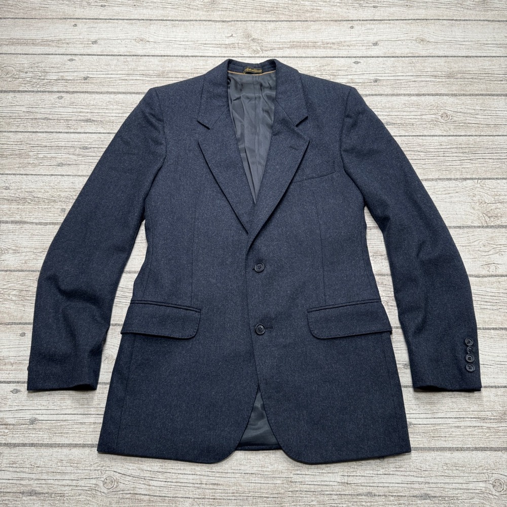 Harry Rosen Blazer Men's 36R Navy Blue Virgin Wool Two Button Tailored Canada